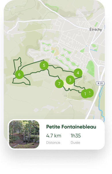 Exemple d'un aperçu de parcours